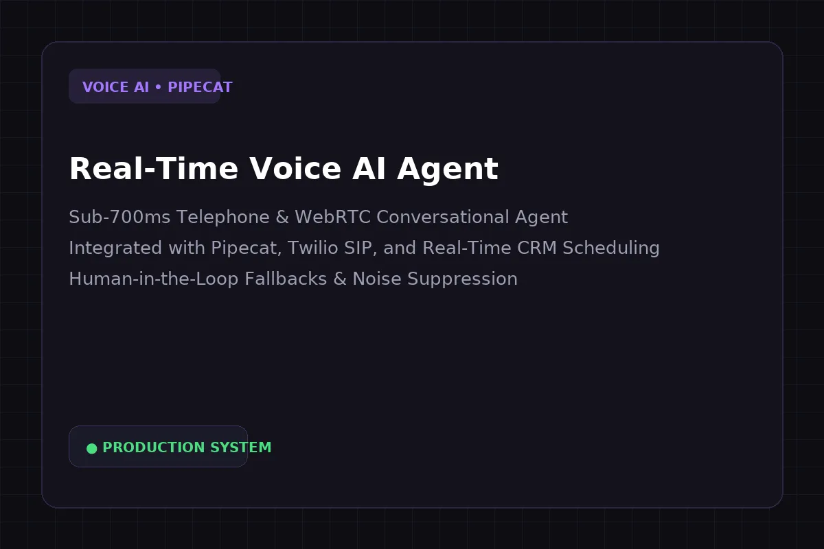 Real-Time Voice AI Agent
